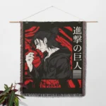AOT Eren Yeager Woven Tapestry Throw Blanket – Epic Wall Rug, Home & Room Decor, Ideal Gift for Fans - Image 2