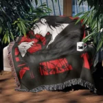 AOT Eren Yeager Woven Tapestry Throw Blanket – Epic Wall Rug, Home & Room Decor, Ideal Gift for Fans - Image 3