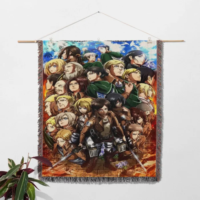 AOT Woven Tapestry Throw Blanket – Unique Wall Rug, Picnic Mat & Home Decor, Great for Collectors - Image 2