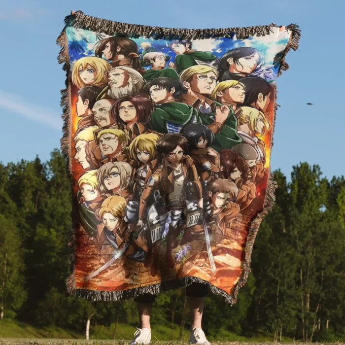 AOT Woven Tapestry Throw Blanket – Unique Wall Rug, Picnic Mat & Home Decor, Great for Collectors - Image 4