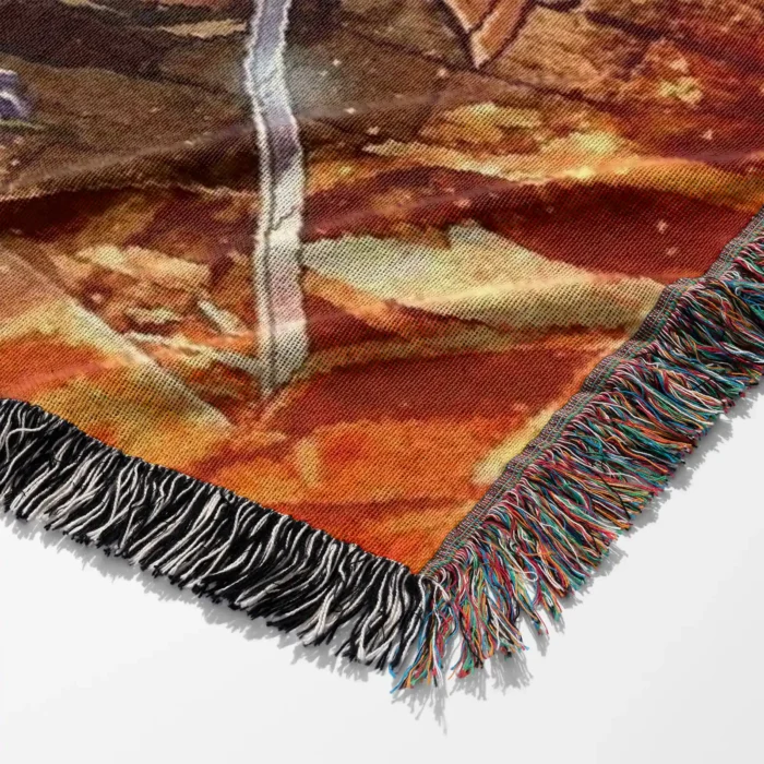 AOT Woven Tapestry Throw Blanket – Unique Wall Rug, Picnic Mat & Home Decor, Great for Collectors - Image 6