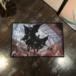 Bats Area Rug – Stylish Comic Rug for Boys Bedroom or Otaku Setup - Image 2