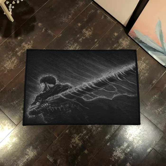 Berserk Black Area Rug – Epic Anime Rug for Otaku Bedroom or Room Setup - Image 2