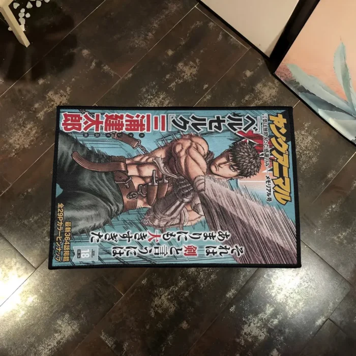 Berserk Manga Cover Rug – Cool Room Decor for Boys Bedroom or Gaming Room - Image 3