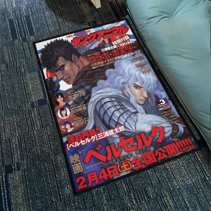 Berserk Comic Cover Rug – Epic Gift for Fans, Game Room or Bedroom Decor - Image 2