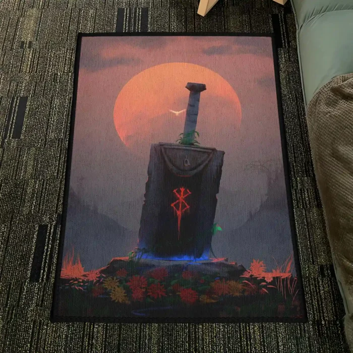 Sword Tomb Rug – Perfect Anime Gift for Boys, Teens, and Game Lovers - Image 4
