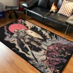 Berserk Skull Knight Rug – Soft Floor Rug for Gaming Setup or Anime Bedroom - Image 2