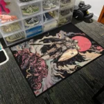 Berserk Skull Knight Rug – Soft Floor Rug for Gaming Setup or Anime Bedroom - Image 3