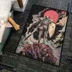 Berserk Skull Knight Rug – Soft Floor Rug for Gaming Setup or Anime Bedroom - Image 4