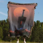 Berserk Sword Tomb Woven Tapestry Throw Blanket – Epic Wall Art, Room & Home Decor, Must-Have Collectible - Image 4