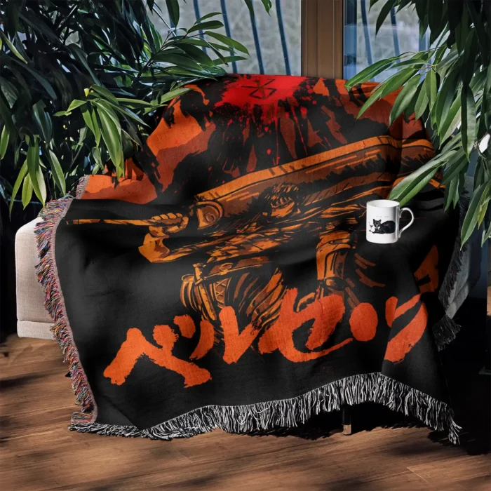 Berserk Woven Tapestry Throw Blanket – Unique Wall Rug, Home Decor & Gift, Great for Manga Fans - Image 3