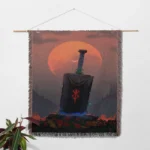 Berserk Sword Tomb Woven Tapestry Throw Blanket – Epic Wall Art, Room & Home Decor, Must-Have Collectible - Image 2