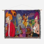 Futurama Woven Tapestry Throw Blanket – Stylish Home Decor, Fun Picnic Mat, Collectible Accent - Image 2