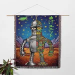 Futurama Woven Tapestry Throw Blanket – Cool Wall Art, Room Decor, Gift for Collectors - Image 2