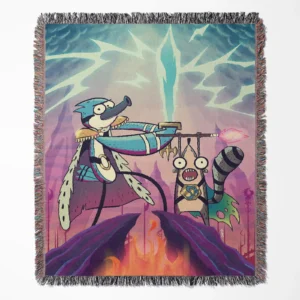 Regular woven tapestry throw blanket, offering stylish wall rug design and unique room decor, making it a great gift for room decor lovers.