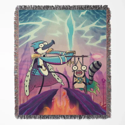 Regular woven tapestry throw blanket, offering stylish wall rug design and unique room decor, making it a great gift for room decor lovers.