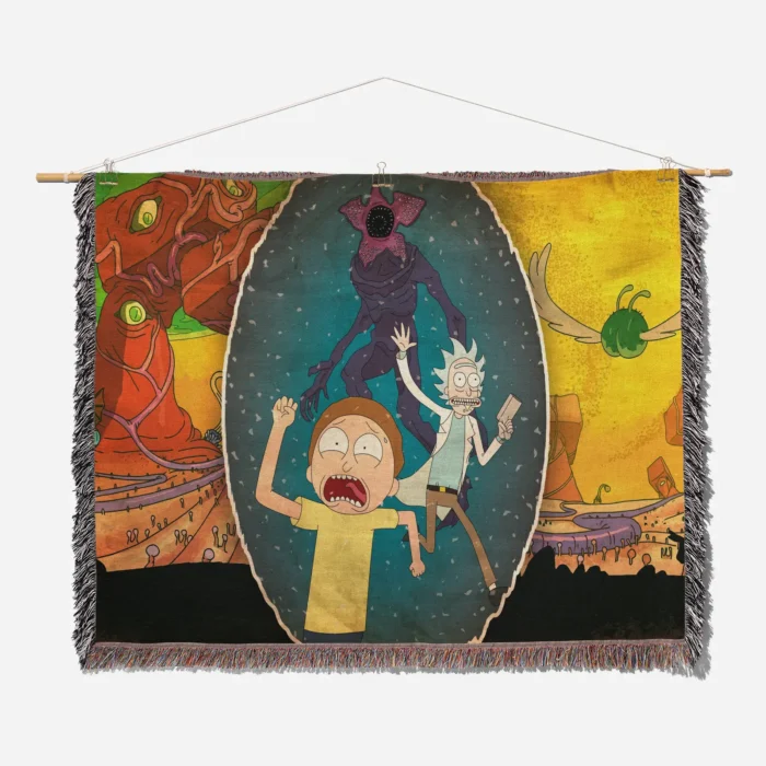 Rick Woven Tapestry Throw Blanket – Fun Wall Art, Cool Room Decor, Collectible Accent - Image 2