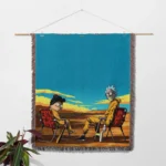 Rick Woven Tapestry Throw Blanket – Stylish Wall Rug, Cozy Room Decor, Perfect Gift - Image 2