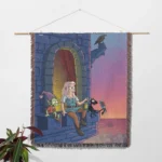 Rick Woven Tapestry Throw Blanket – Unique Wall Art, Bright Home Decor, Collectible Merch - Image 2