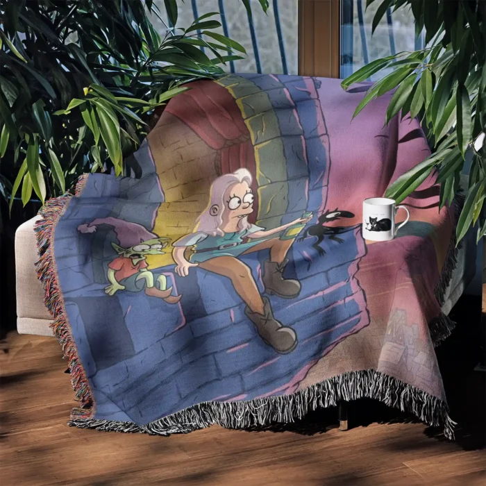 Rick Woven Tapestry Throw Blanket – Unique Wall Art, Bright Home Decor, Collectible Merch - Image 3