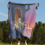 Rick Woven Tapestry Throw Blanket – Unique Wall Art, Bright Home Decor, Collectible Merch - Image 4