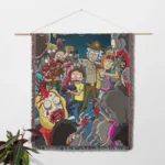 Rick Woven Tapestry Throw Blanket – Retro Wall Rug, Fun Room Decor, Gift for Fans - Image 2