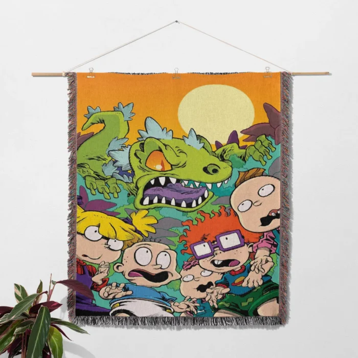Rugrats Woven Tapestry Throw Blanket – Nostalgic Wall Rug, Cool Room Decor, Perfect Gift - Image 2