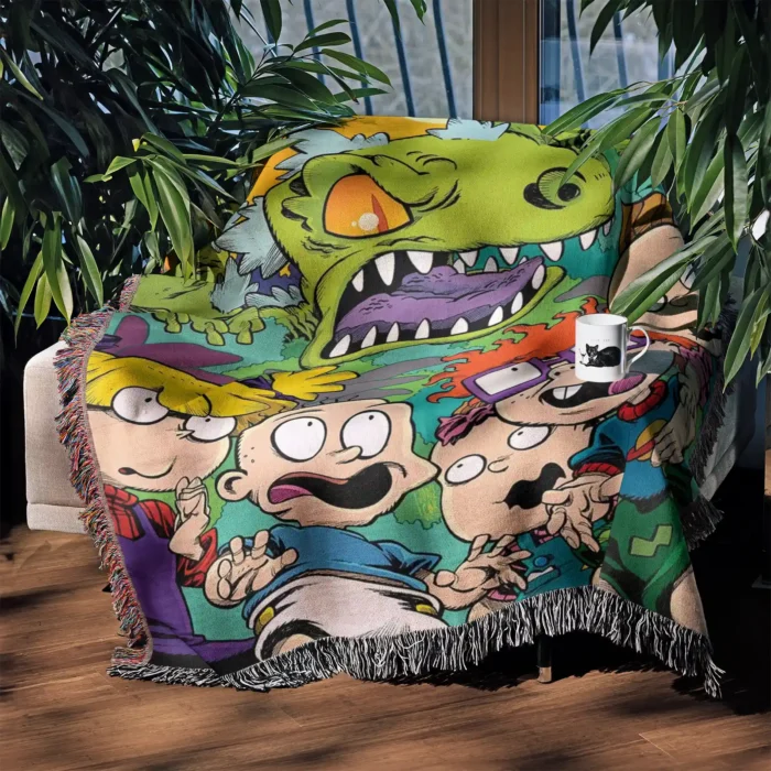 Rugrats Woven Tapestry Throw Blanket – Nostalgic Wall Rug, Cool Room Decor, Perfect Gift - Image 3