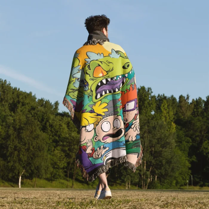 Rugrats Woven Tapestry Throw Blanket – Nostalgic Wall Rug, Cool Room Decor, Perfect Gift - Image 5
