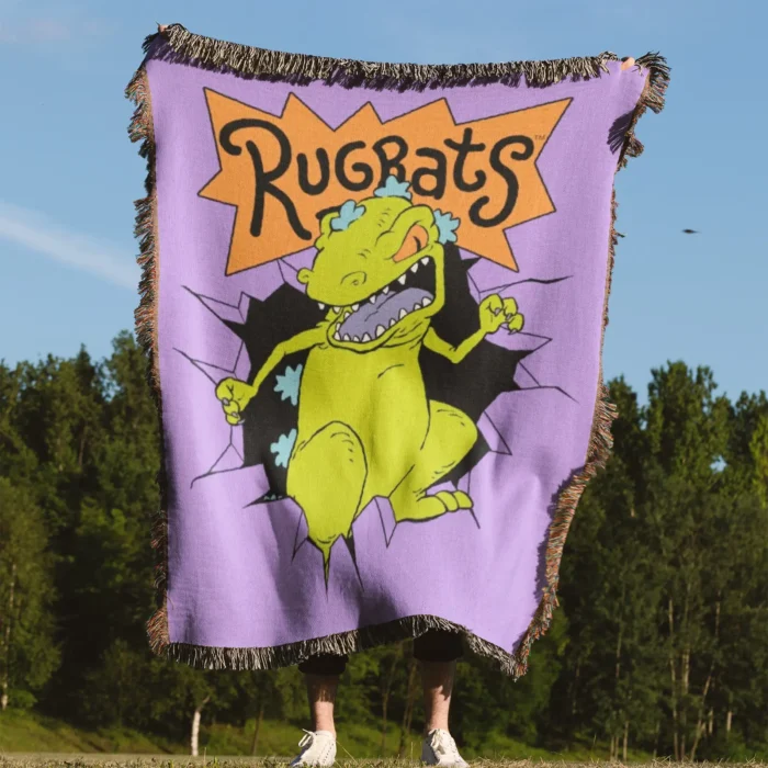 Rugrats Woven Tapestry Throw Blanket – Stylish Wall Rug, Unique Room Decor, Great Gift for Kids - Image 4
