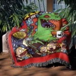 Rugrats Comic Cover Woven Tapestry Throw Blanket – Retro Wall Art, Bright Room Decor, Collectible Merch - Image 3