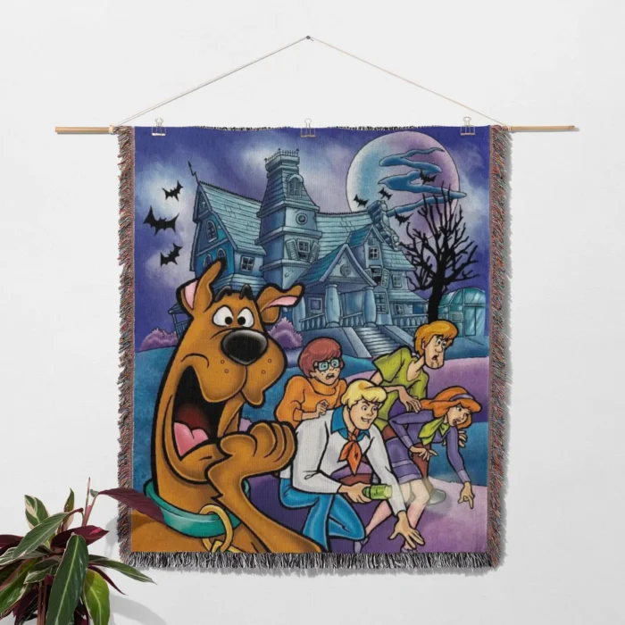 Scooby Woven Tapestry Throw Blanket – Vintage Wall Rug, Cool Room Decor, Perfect Gift for Fans - Image 2