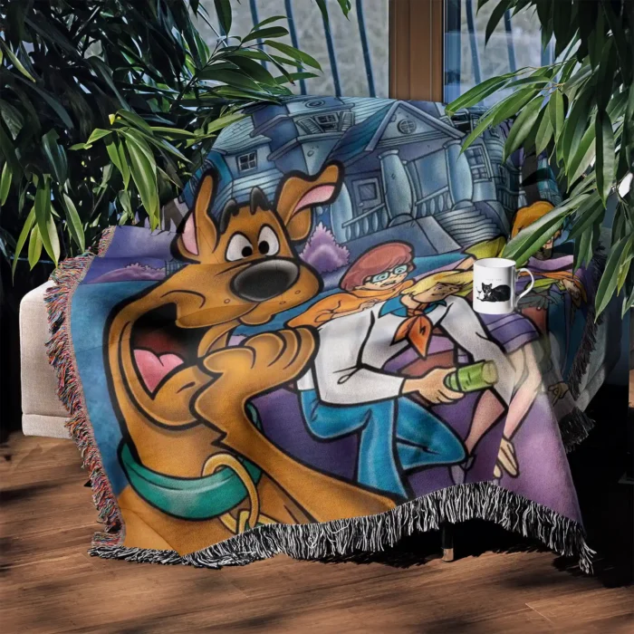 Scooby Woven Tapestry Throw Blanket – Vintage Wall Rug, Cool Room Decor, Perfect Gift for Fans - Image 3