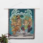 Scooby Woven Tapestry Throw Blanket – Vintage Wall Art, Bright Home Decor, Collectible Merch - Image 2