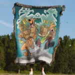 Scooby Woven Tapestry Throw Blanket – Vintage Wall Art, Bright Home Decor, Collectible Merch - Image 4