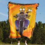 Simpson Woven Tapestry Throw Blanket – Colorful Wall Art, Cool Room Decor, Collectible Accent - Image 4
