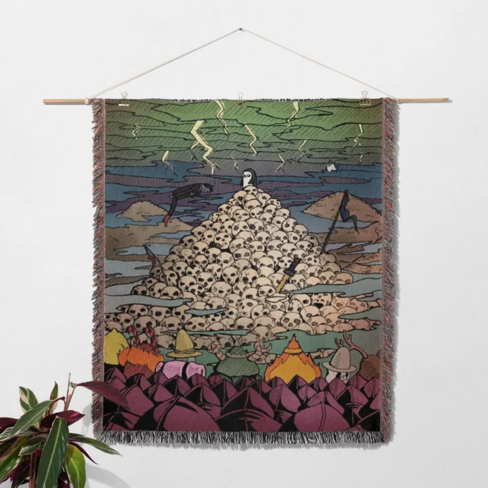 Adventure Cartoon Woven Tapestry Throw Blanket – Colorful Wall Art, Cozy Room Decor, Collectible Accent - Image 2