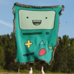 BMO Woven Tapestry Throw Blanket – Retro Wall Art, Cozy Room Decor, Collectible Accent - Image 4