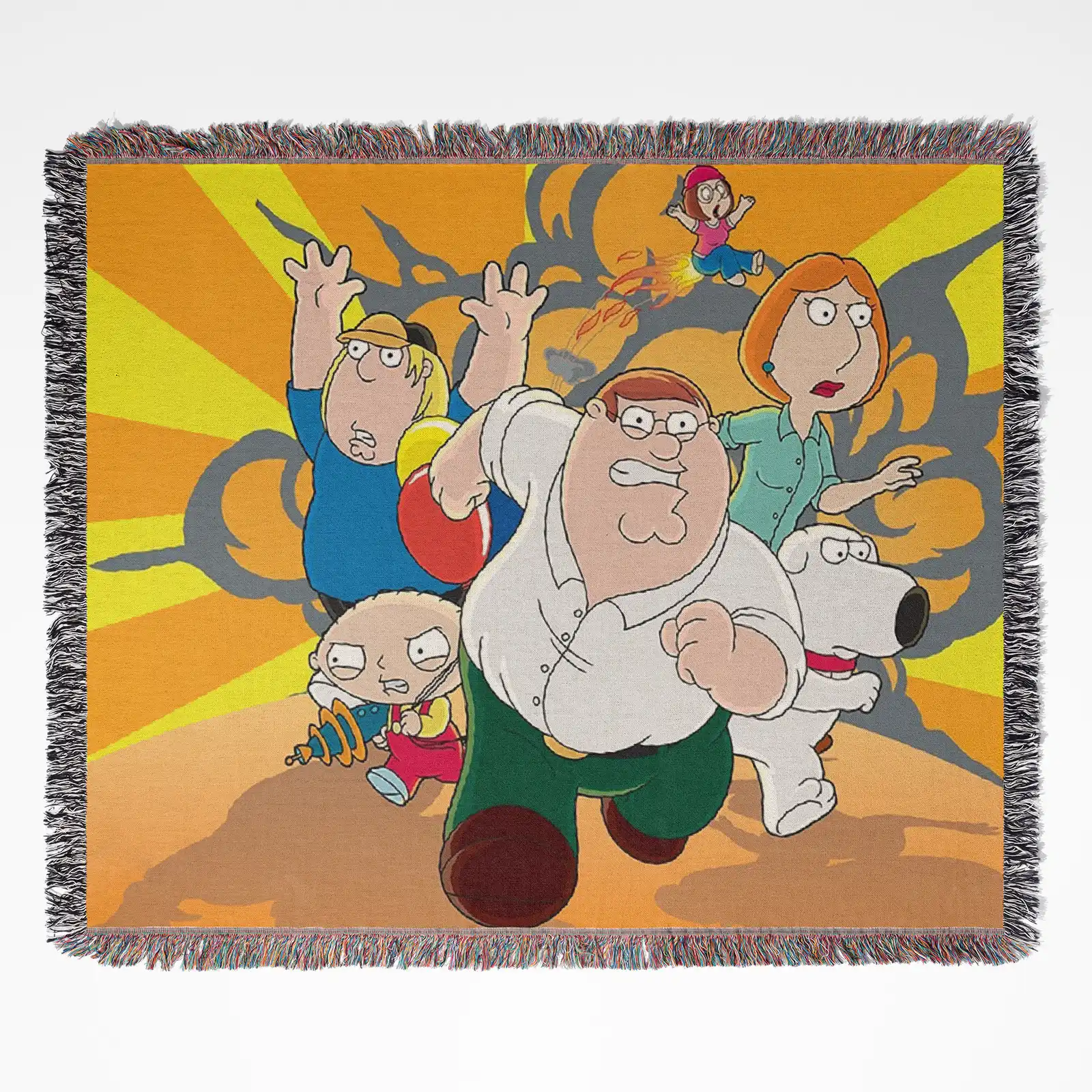 cartoon-woven-tapestry-throw-blanket-67 Family Guy woven tapestry throw blanket, featuring stylish wall rug design and unique room decor, ideal as a collectible accent for Family Guy fans.