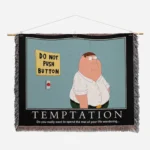 Family Cartoon Woven Tapestry Throw Blanket – Trendy Wall Art, Room Decor, Collectible Merch - Image 2