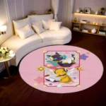 Keroberos and Spinel-Sun Round Rug – Cute Rug for Girls Room or Magical Decor - Image 2
