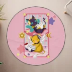 Keroberos and Spinel-Sun Round Rug – Cute Rug for Girls Room or Magical Decor - Image 4