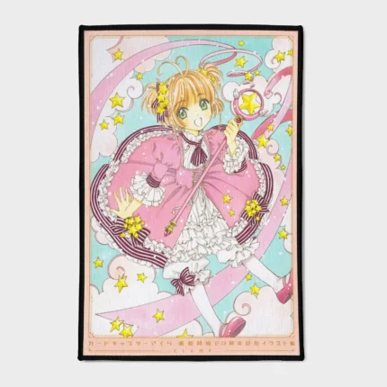 This *Cardcaptor Sakura* rug brings a cute, magical vibe to your girls' room. It’s perfect for fans of the series or as a lovely addition to any bedroom decor.