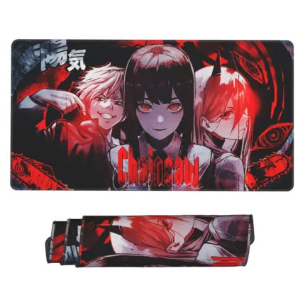 This Chainsaw Man mouse pad is a stylish anime desk mat, ideal for gaming rooms, otaku bedrooms, or fan collections. A perfect gift for CSM fans.