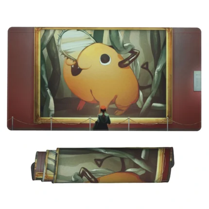 This Pochita mouse pad is a cute Chainsaw Man desk mat, perfect for otaku rooms, gaming setups, or collector spaces. A great gift for CSM fans.