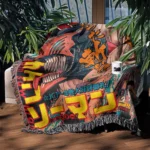 CSM Manga Cover Anime Woven Tapestry Throw Blanket – Wall Rug, Room & Home Decor, Perfect Gift for Fans - Image 3