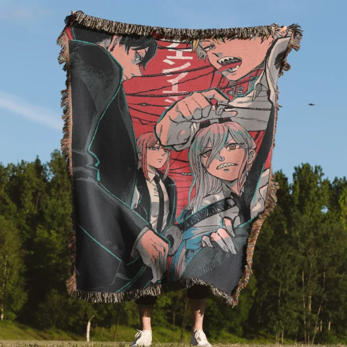 CSM Woven Tapestry Throw Blanket – Minimalist Wall Art, Room & Home Decor, Collectible Accent - Image 4