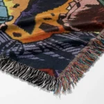 Panther Comic Cover Woven Tapestry Throw Blanket – Colorful Wall Art, Cool Room Decor, Collectible Merch - Image 6