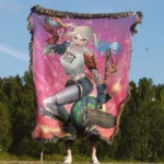 Harley  Woven Tapestry Throw Blanket – Retro Wall Rug, Fun Room Decor, Perfect Gift - Image 4