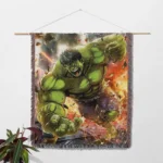 Hulk Woven Tapestry Throw Blanket – Colorful Wall Rug, Cool Room Decor, Perfect Gift - Image 2